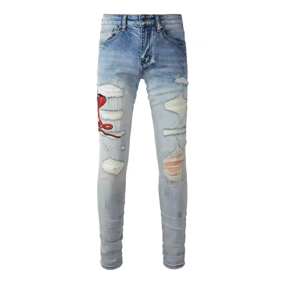 Cobra Jeans (Azzurro/Rosso)